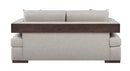 Niamey Loveseat With 2 Toss Pillows - Walnut