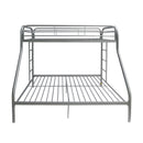 Tritan - Twin / Full Bunk Bed - Silver by HouseOfZazla