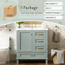 30" Bathroom Vanity with Sink Combo Set