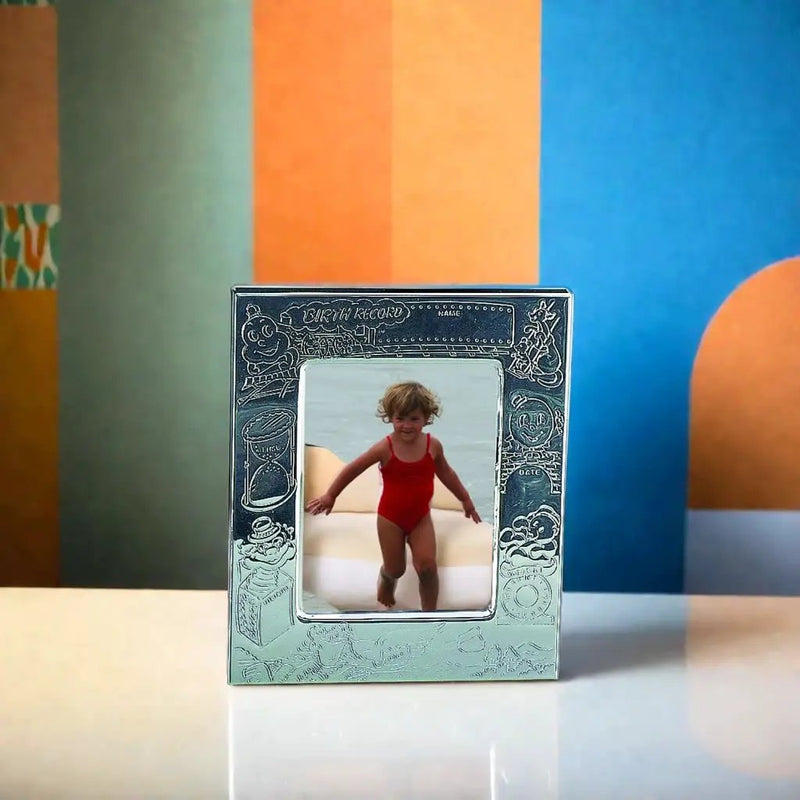 Birth Record Frame - 3.5x5, installed in a room