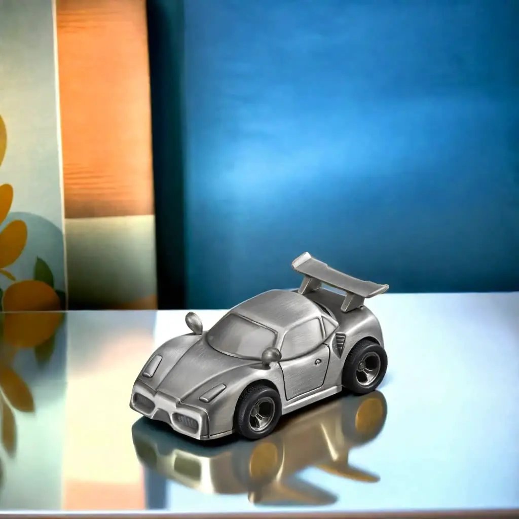 Sports Car Bank, installed in a room