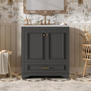 Bathroom Vanity With Sink, Cabinet & 2 Soft Closing Doors & Adjustable Shelf by Unique Piece Furniture