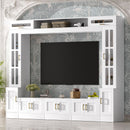 Wall Unit Entertainment Center With Bookshelves For TVs Up to 80" by HouseOfZazla
