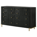 Anser - 8 Drawer Dresser - Black by HouseOfZazla