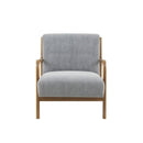 Mid-Century Style Lounge Chair With Upholstered Seat