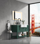 40x24 LED Lighted Bathroom Wall Mounted Mirror with High Lumen+Anti-Fog Separately Control+Dimmer Function