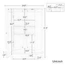 Grey Bathroom Cabinet Triangle Corner Storage With Adjustable Shelf by HouseOfZazla