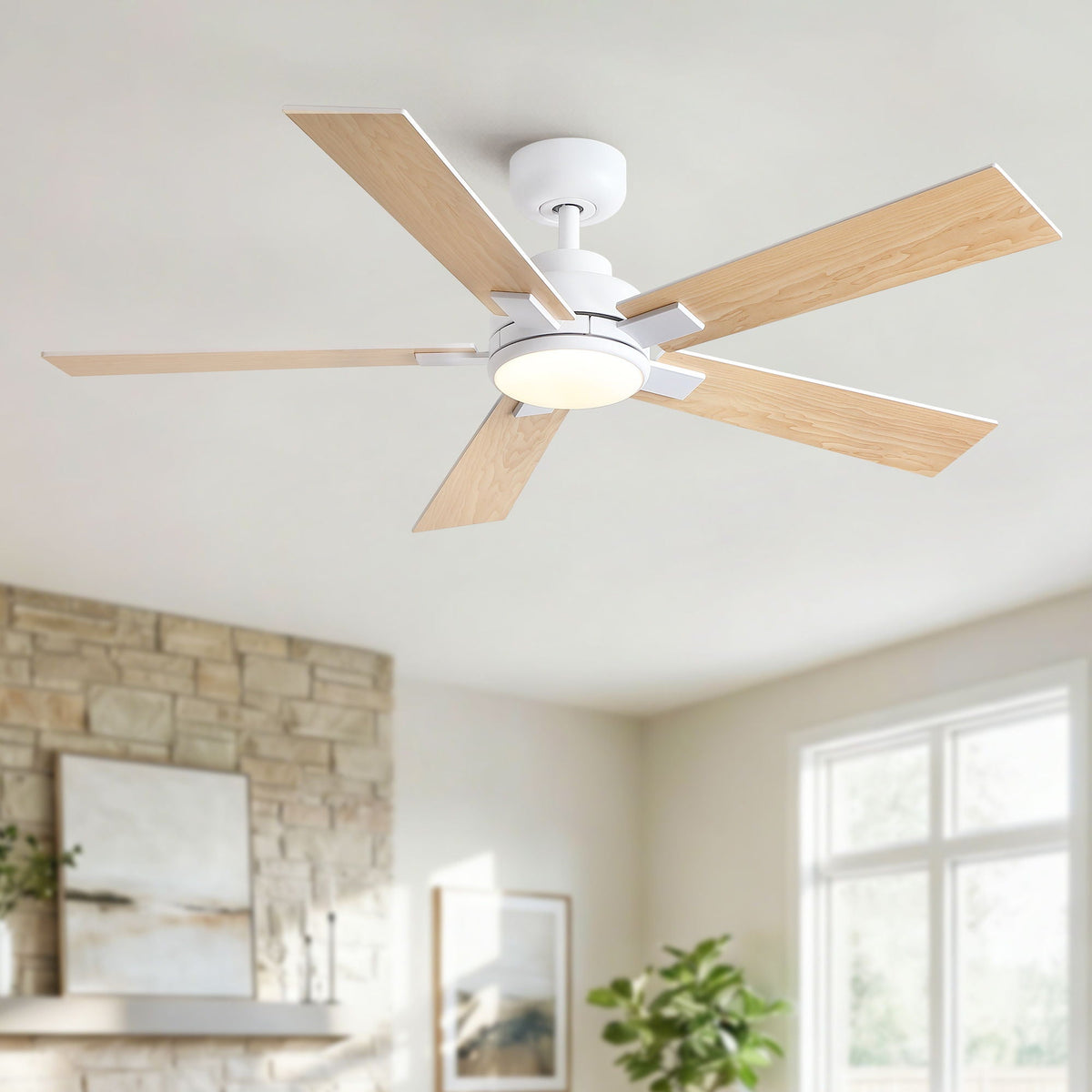 Reversible Motor Integrated LED Dimmable Ceiling Fan With Light, photo 3 of 40