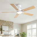 Reversible Motor Integrated LED Dimmable Ceiling Fan With Light by Unique Piece Furniture