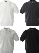 Button Detail Short Sleeve Knit Polo