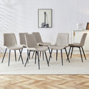 Modern Medieval Style Restaurant Cushioned Chairs With Suede Backrests