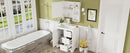 Bathroom Vanity With Sink, Modern Elegant Bathroom Storage Cabinet With 3 Drawers And Adjustable Shelves, Freestanding Vanity Set With Mirror Cabinet, Single Sink Bathroom Vanity by HouseOfZazla