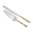 Galaxy Rose Gold Cake Knife & Server Set by creativegiftsdirect