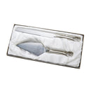 Knife & Server Set With Double Heart Handles by creativegiftsdirect