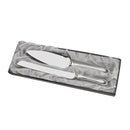 Knife & Server Set With 2-tone Handles by creativegiftsdirect