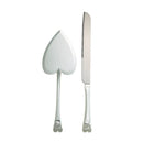 Knife & Server Set With Heart Motif by creativegiftsdirect