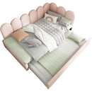 Upholstered Daybed With Metal Slatted Base
