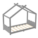 Twin House Floor Bed with Support Slats