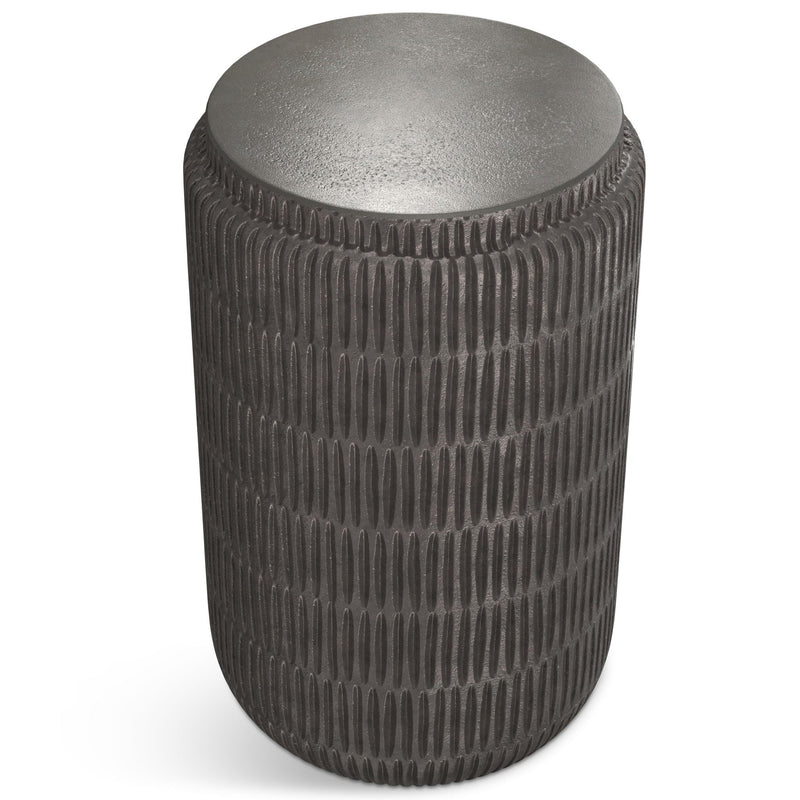 Juno - Cast Aluminum Side Table - Black, photo 2 of 9
