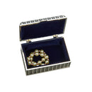 Silverplated Rectangular Box with Beaded Antique Design, 2.25" by creativegiftsdirect