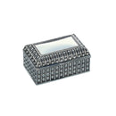 Silverplated Rectangular Box with Beaded Antique Design, 2.25" by creativegiftsdirect