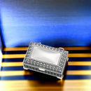 Silverplated Rectangular Box with Beaded Antique Design, 2.25" by creativegiftsdirect