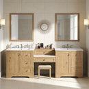 Double Sink Bathroom Vanity With Countertop, 2 Ceramic Sinks, 6 Drawers by HouseOfZazla