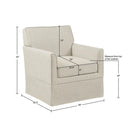 Timeless - Accent Armchair With Classic Track Arm Silhouette And Skirted Base
