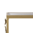 Console Table With Mirrored Glass Top, Modern Entryway Table For Living Room Foyer Entryway - Gold by HouseOfZazla