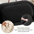 U-Shaped Modular Sofa with Breathable Corduroy Fabric