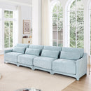 Elegant Sofa With Ergonomic Design And Lumbar Pillows by HouseOfZazla