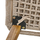 5 Pieces Patio Furniture Chair Sets, Patio Conversation Set With Wicker Cool Bar Table, Ottomans,Outdoor Furniture Bistro Sets for Porch,Backyard,Balcony,Poolside Brown