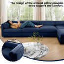 Stylish Sofa With Storage Seat And Cylindrical Backrest