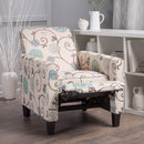 Adjustable Push Back Recliner With Extendable Footrest by Unique Piece Furniture