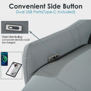 Wall Hugger Power Recliner Chair With USB Port (Type-C) by Unique Piece Furniture