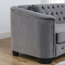 Modern Chesterfield Sofa With Tufted Backrest For Living Room by HouseOfZazla