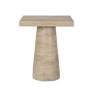 Square Side Table With Pedestal Base by HouseOfZazla