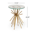Table With Sunburst Design - Gold by HouseOfZazla