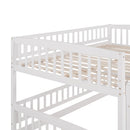 Low Bunk Bed With Slide, Fence And Ladder by HouseOfZazla