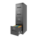 Premium Drawer File Cabinet With Lock, Metal Vertical Design, A4 Legal / Letter Size by HouseOfZazla