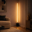 Prism - LED Floor Lamp With On / Off Switch Base - Gold / Marble by HouseOfZazla
