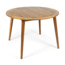 Outdoor Dining Set – Acacia Wood Stamford Table & Wicker Chairs