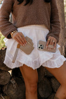 Almond Cream Magnetic Wallet