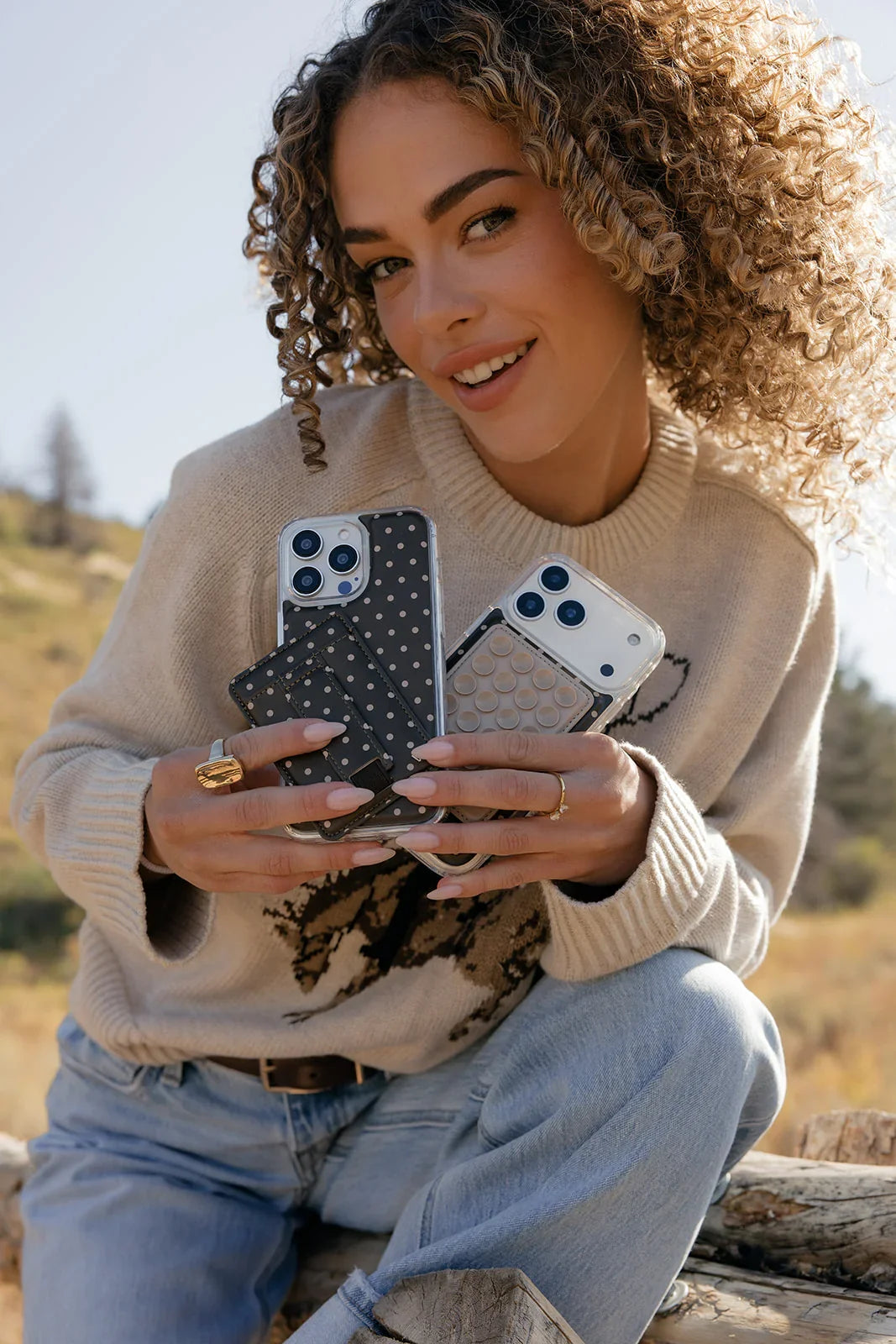 Cocoa Dot Magnetic Wallet, photo 2 of 7
