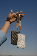 Cocoa Dot Zipper Pouch