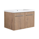 Modern Floating Bathroom Vanity With Resin Sink, Soft Close Doors by HouseOfZazla