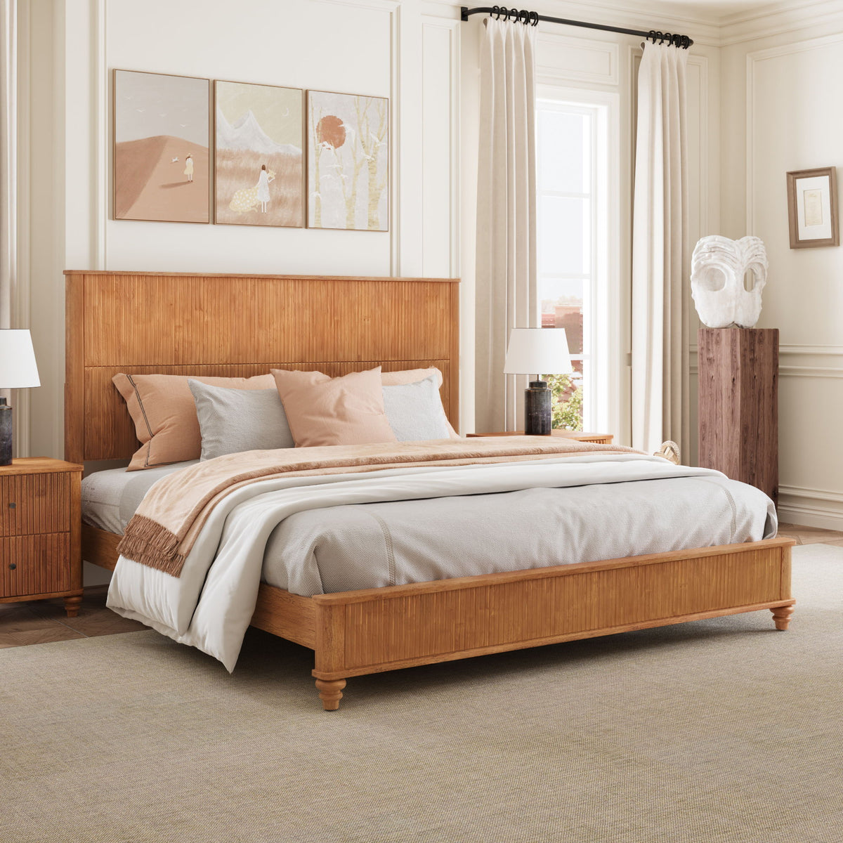 Platform Bed Frame With Tall Headboard, photo 7 of 40