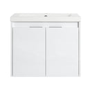 24" Bathroom Vanity With Resin Sink