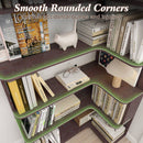 5-Tier L-Shaped Corner Bookshelf with 6 Open Shelves