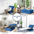 Folding Ottoman Sleeper Bed with Mattress for Guest Bed and Office Nap by LJGDeals